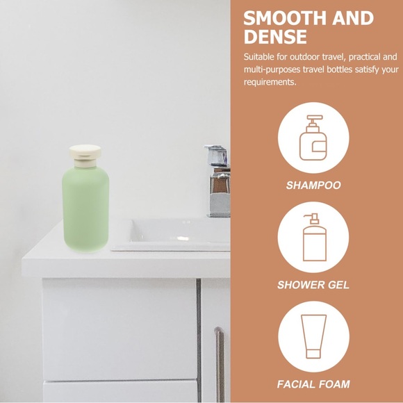 NEW! 2pcs Squeeze Bottles, Travel Bottles, Refillable Lotion Bottles, Flip Tops - Picture 5 of 10